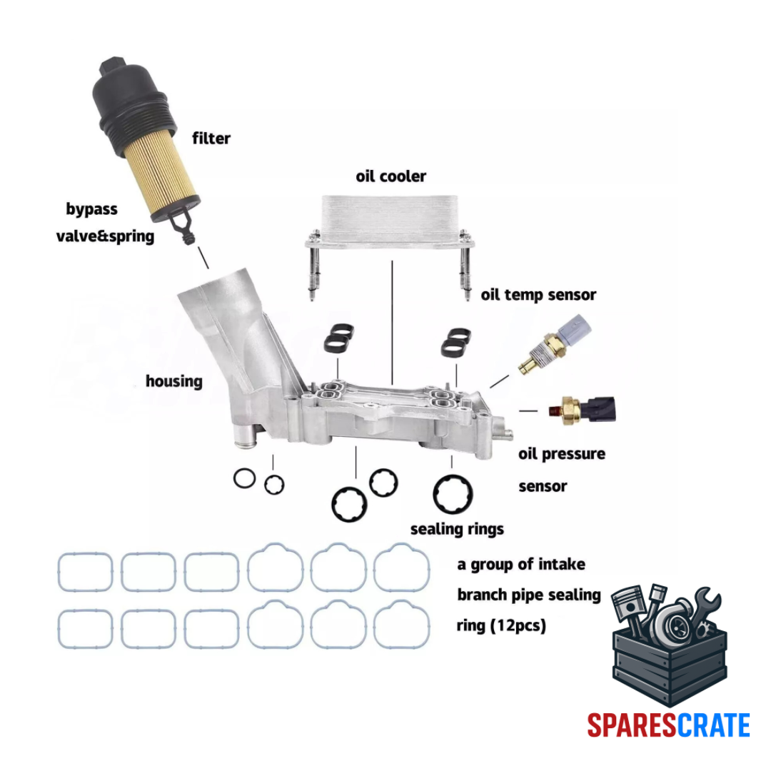 3.6L / 3.2L Aluminum Oil Cooler – Jeep, Chrysler, Dodge